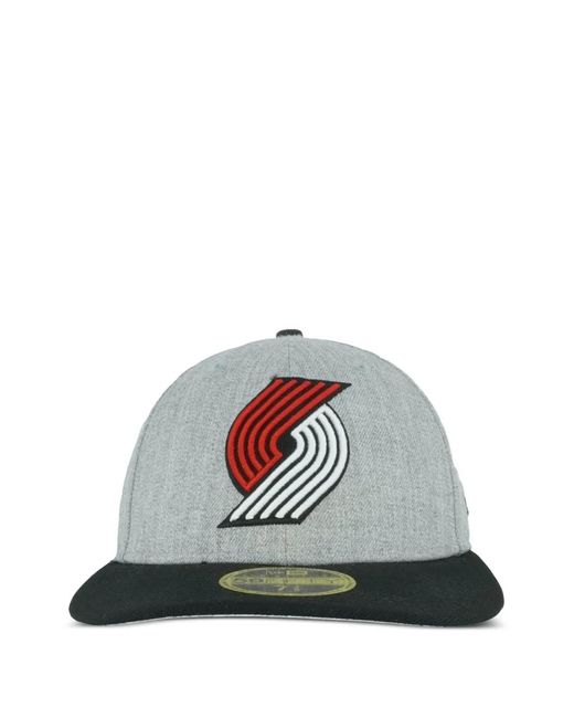 KTZ White 59Fifty Portland Trail Blazers Fitted Cap for men