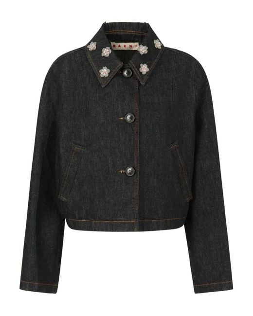 Marni Black Cotton Wove Jacket