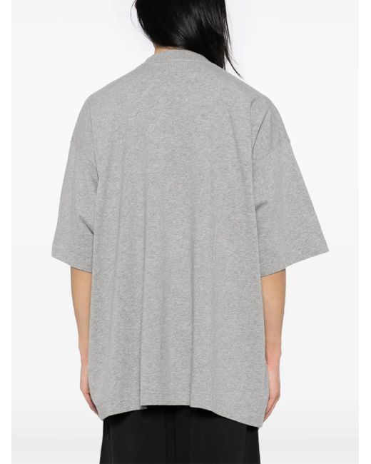 Vetements Gray Graphic-Print T-Shirt