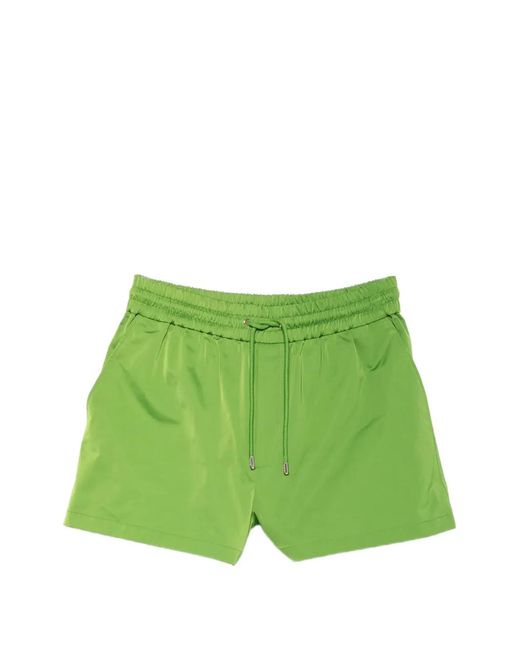 Maje Green Elasticated Drawstring Shorts
