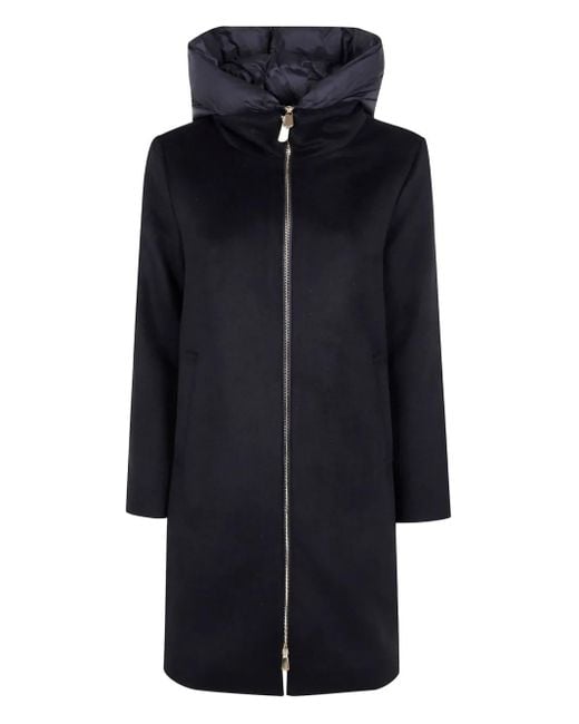 Seventy フーデッドコート ブルー | Lyst