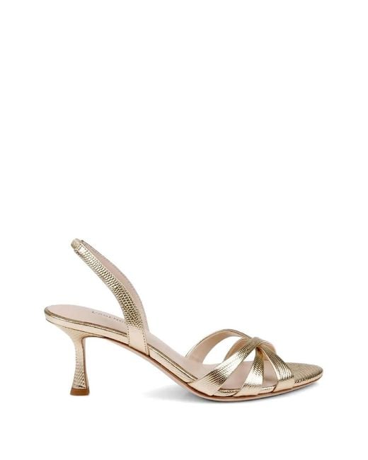 L'Agence Metallic Colwill Slingback Heeled Sandals
