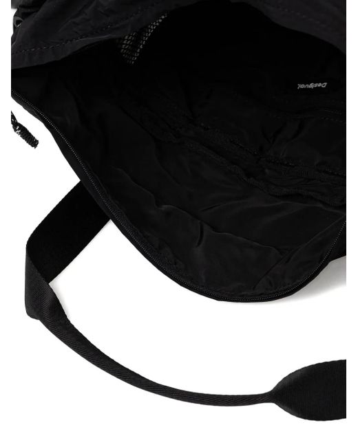 Mochila Modular Con Correa De Hombro Desigual de color Black