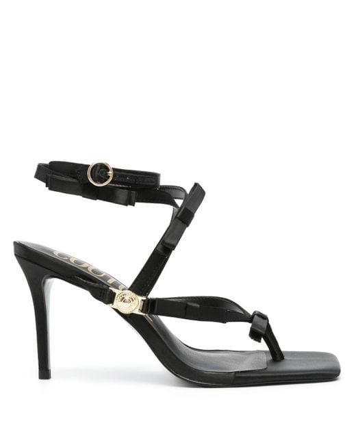 Versace Black 90mm Bow-detaill Sandals