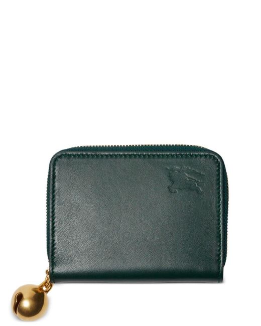 Burberry Green Ekd Bell-charm Wallet