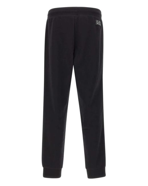 EA7 Blue Logo-Tape Track Pants for men