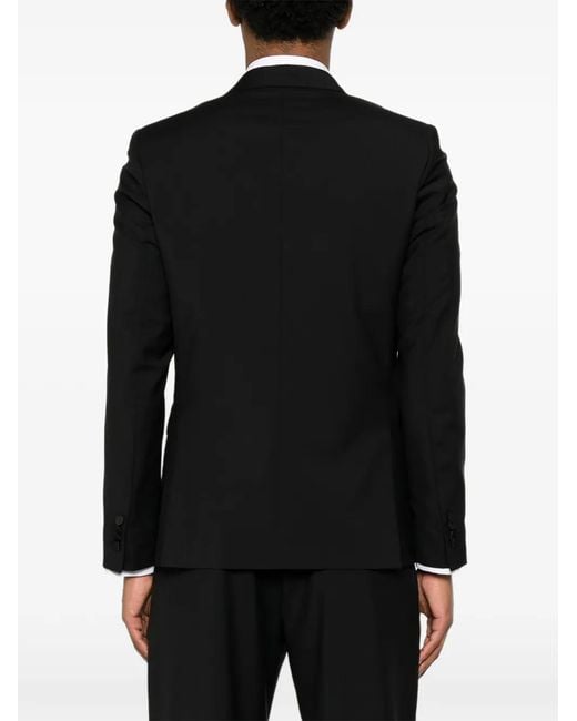 Paul Smith Black Satin-Lapel Blazer for men