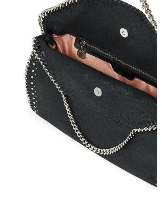 Stella McCartney Black Falabella Fold-Over Tote Bag