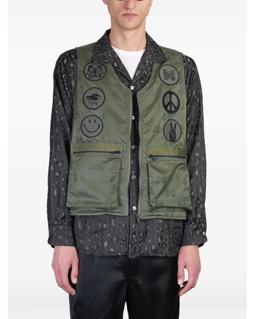 Needles Radio vest in Green für Herren