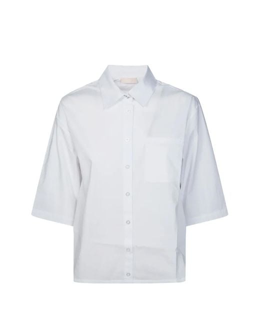 Liu Jo White Chest Pocket Buttoned Shirt