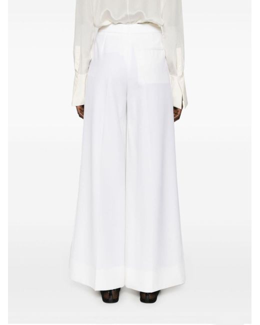 Pantalon ample à taille haute Stella McCartney en coloris White