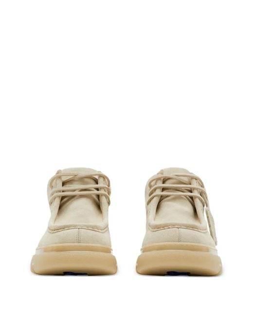 Burberry Natural Suede Creeper Mid Shoes for men