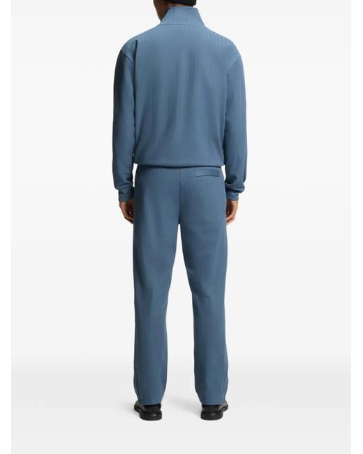 HUGO Blue Logo-Patch Track Pants for men