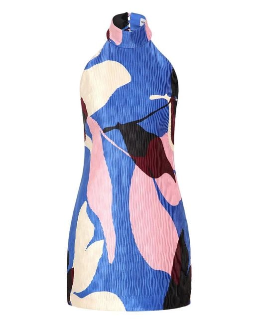 Rebecca Vallance Blue Mika Mini Dress