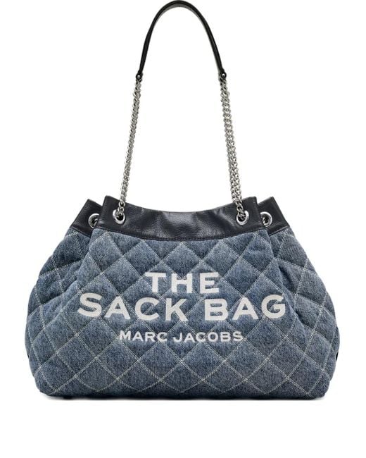 Marc Jacobs Blue Quilted Denim Shoulder Bag