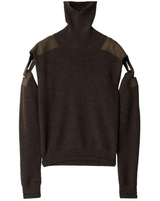 Pull À Manches Détachables Burberry pour homme en coloris Black