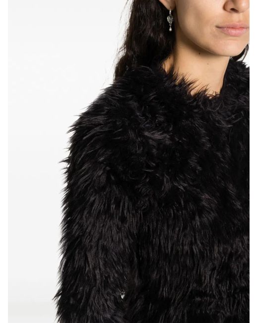 Comme des Garçons Black Faux-Fur T-Shirt