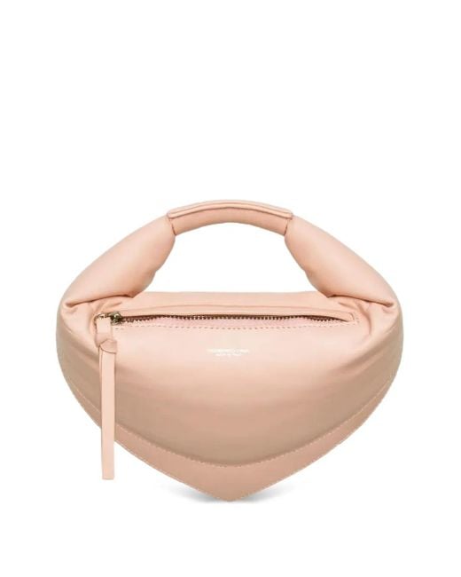 Borsa Tote Tortellino Midi di FEDERICO CINA in Pink