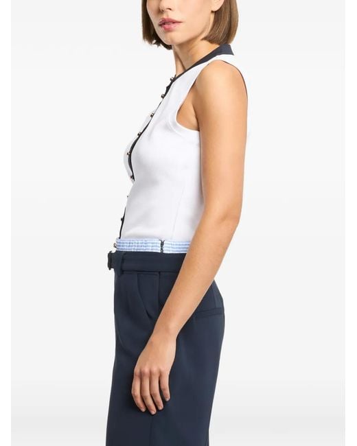Cinq À Sept White Beverly Buttoned Shirt