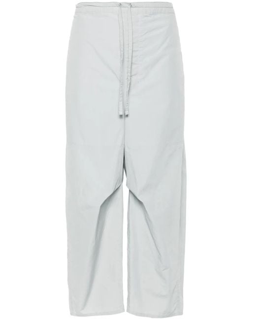 Lemaire ドローストリング クロップドパンツ White