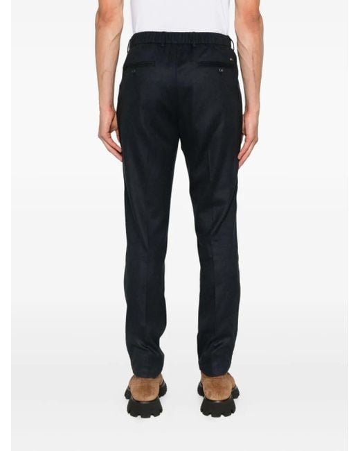 Herno Black Straight Trousers for men