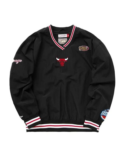 Mitchell & Ness Black Chicago Bulls Sweatshirt for men