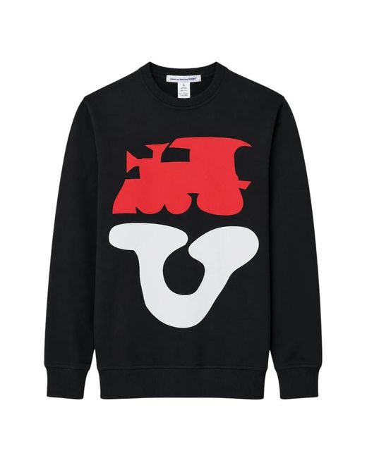 Comme des Garçons Black Graphic-Print Sweatshirt for men