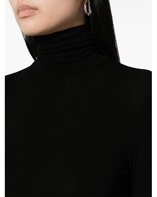 Agolde Black Pascale High-Neck Top