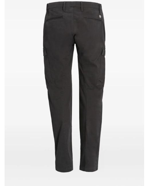C P Company Gray Cargo-Pockets Trousers for men