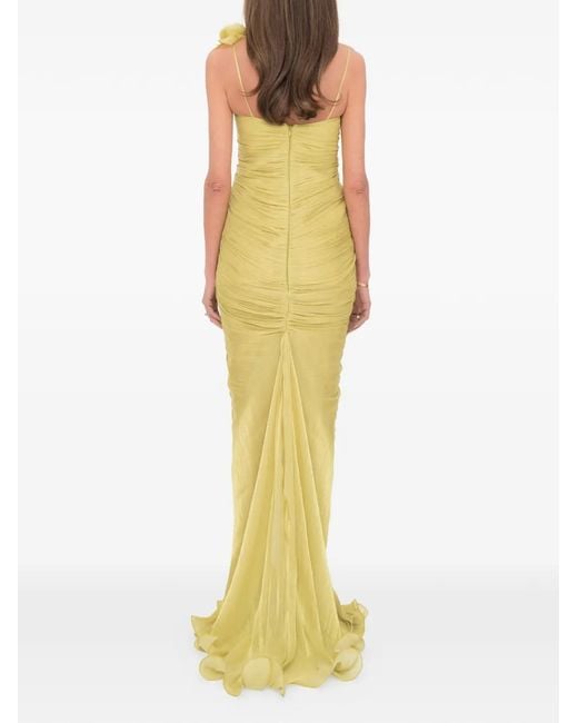 Ana Radu Metallic Bloom Dress