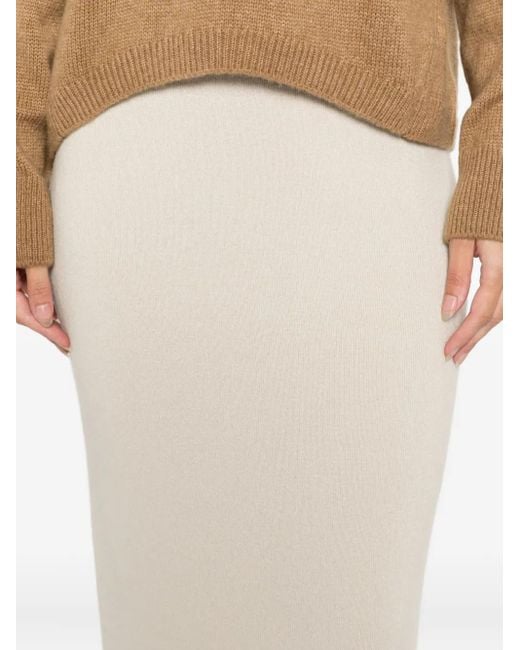Marc O' Polo Natural Knitted Midi Skirt