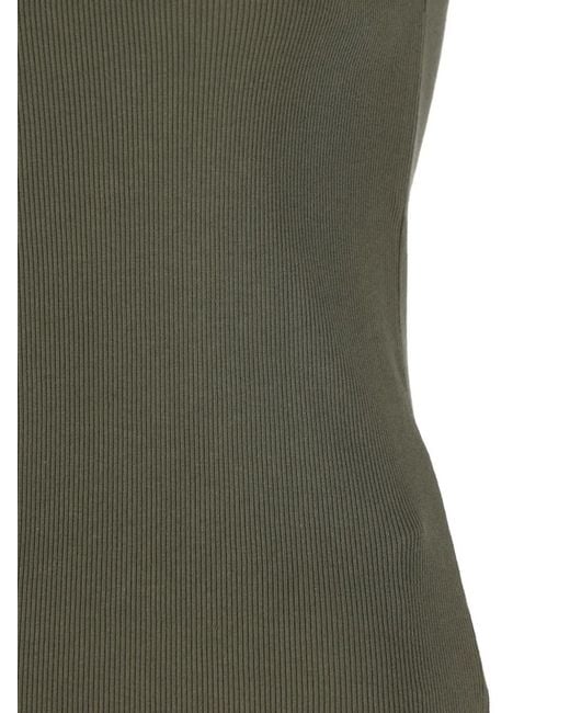 Saint Laurent Green Cassandre Tank Top