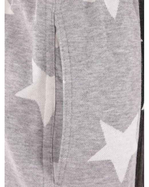 Reward If Found Black Star-Print Jersey Joggers
