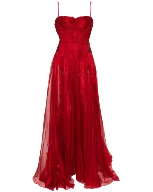 Maria Lucia Hohan Red Allar Silk Dress