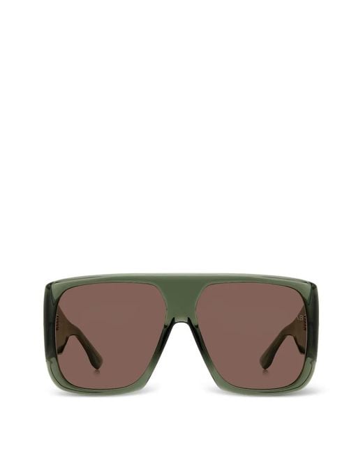 Victoria Beckham Gray Oversized Square-Frame Sunglasses