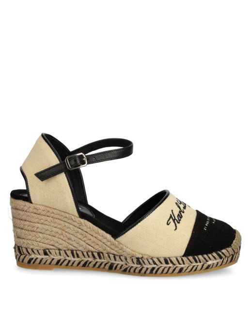 Karl Lagerfeld Black Kamini Espadrilles