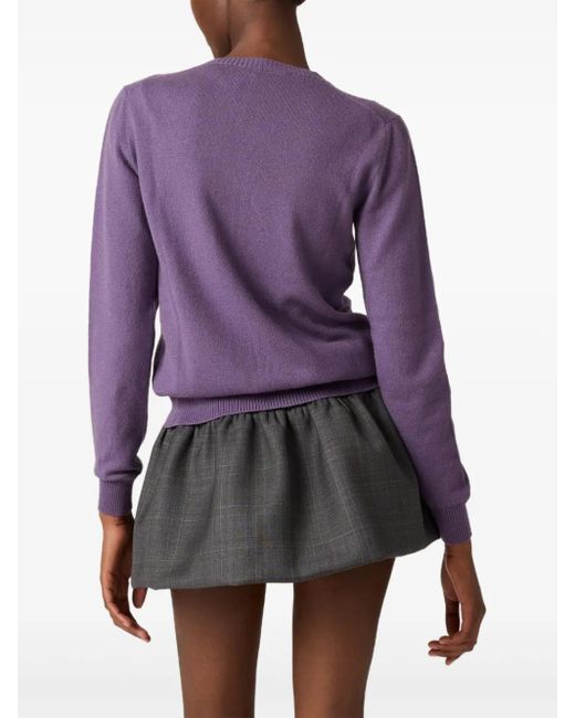 Miu Miu Black Prince Of Wales Check Mini Skirt