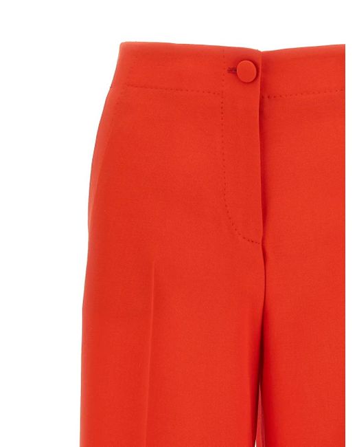 Brioni Red Wool-silk Pants