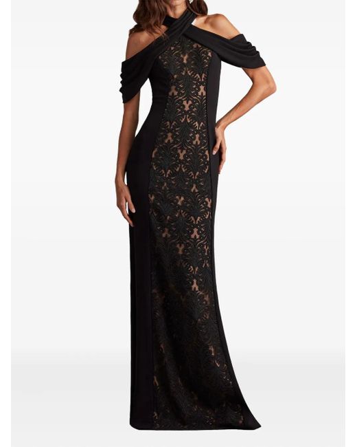 slim fit dress slacks Tadashi Shoji CJB25705L Long Formal Fitted Evening Dress main image 0