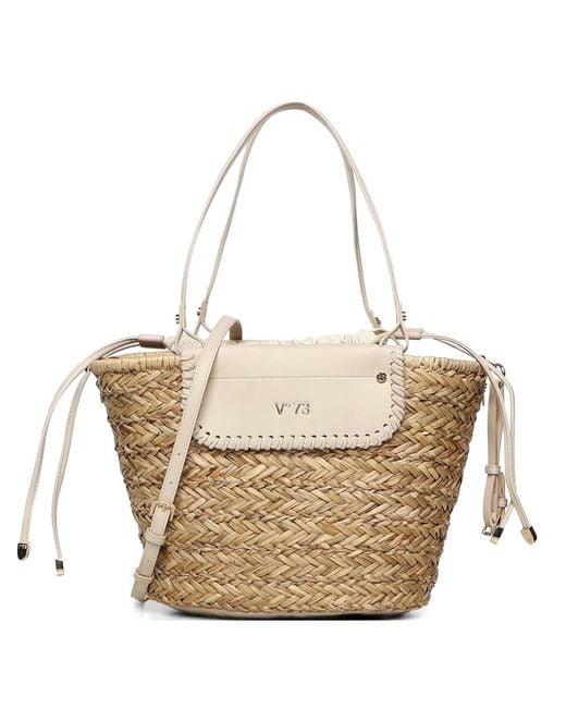 V73 Natural Vanna Shoulder Bag