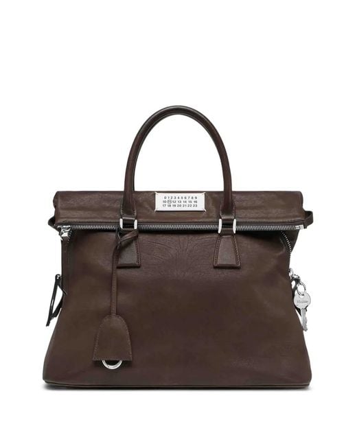 Maison Margiela Brown 5Ac Loved To Death Medium Bag