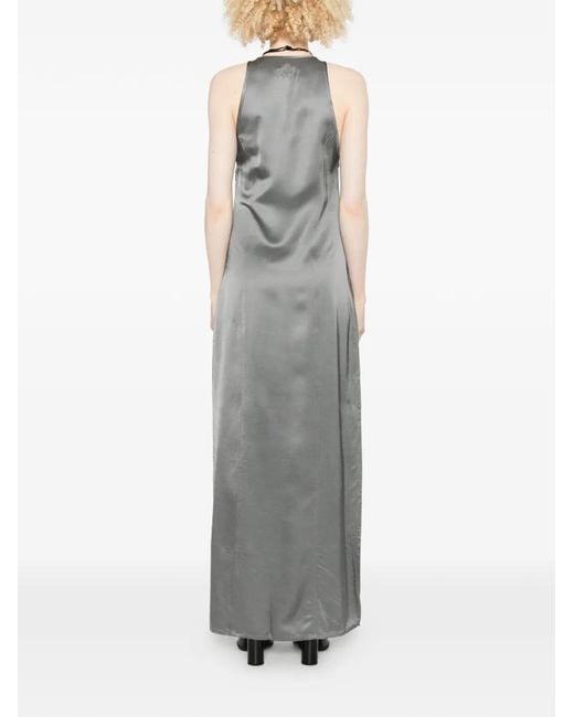 Halfboy Gray Sleeveless Maxi Dress