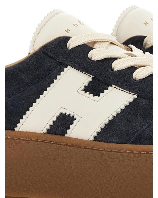 Hogan Blue H698 Platform Sneakers