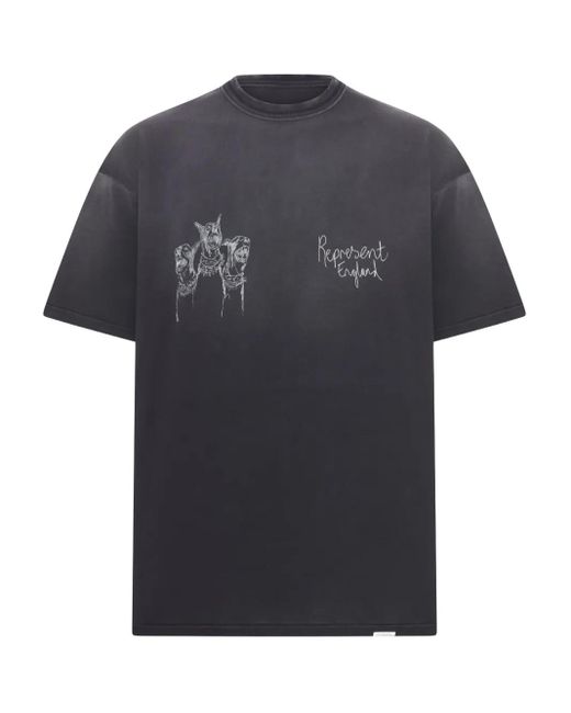 T-Shirt En Coton À Col Rond Represent pour homme en coloris Black