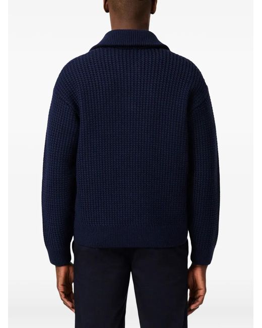 Lacoste Blue Logo-Patch Sweater for men