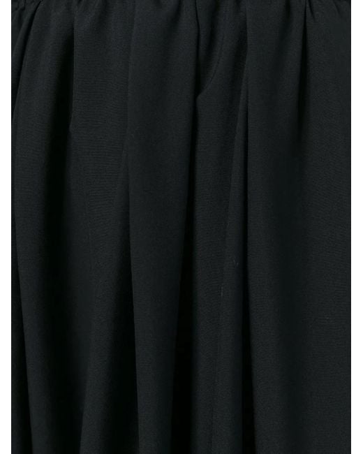 Comme des Garçons Black Suspenders Pleated Skirt