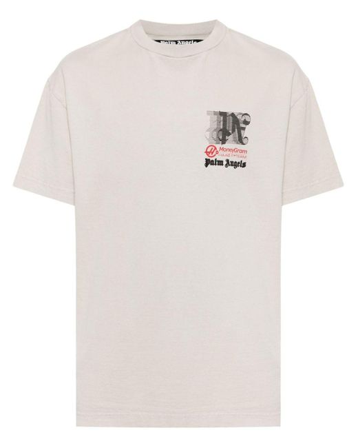 Palm Angels X Haas Racing Club T-Shirt in White für Herren