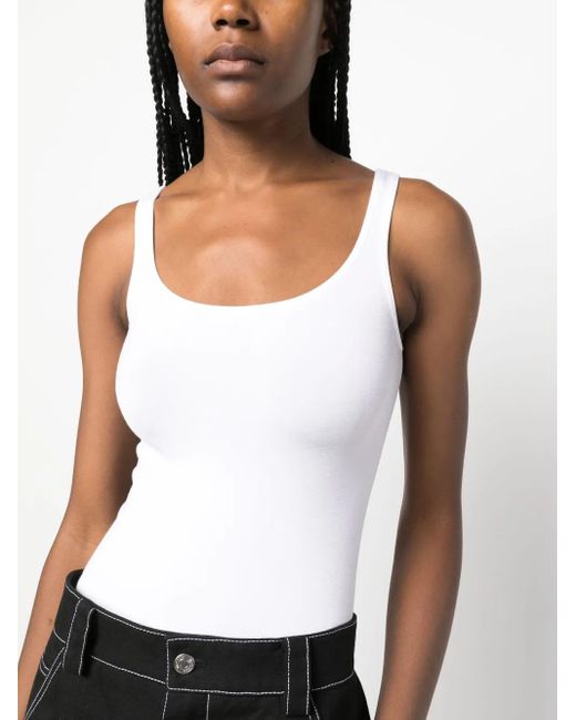 Wolford White Sleeveless Bodysuit