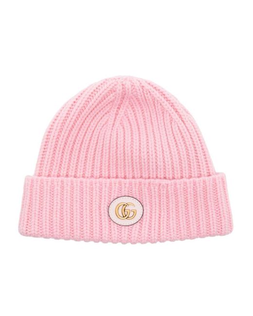Gucci Pink Wool And Cashmere Beanie
