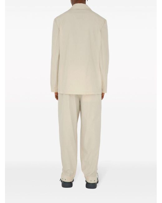 Burberry Natural Straight-leg Tailored Trousers for men
